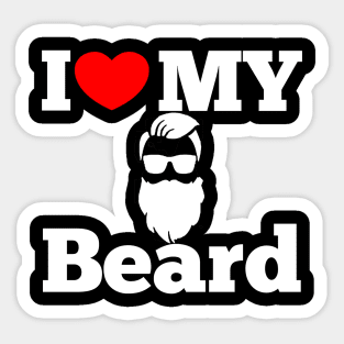 I LOVE MY BEARD Sticker